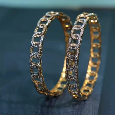 Designer Bangles Golden Set Of Two