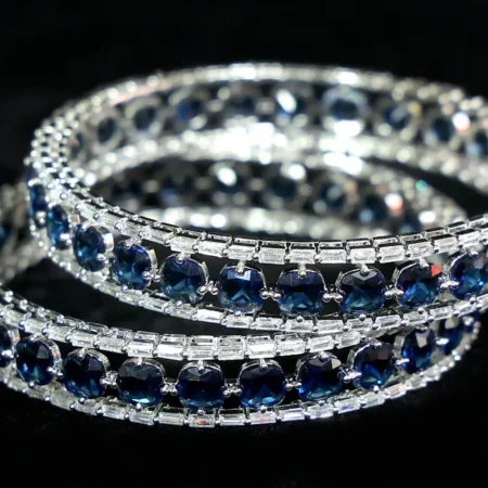 Designer Bangles Set Of Two Blue