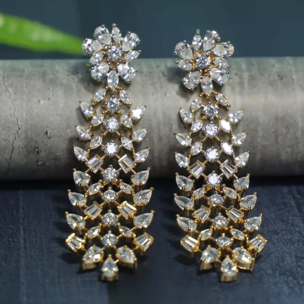 Flowery Style Ad Designer Earrings