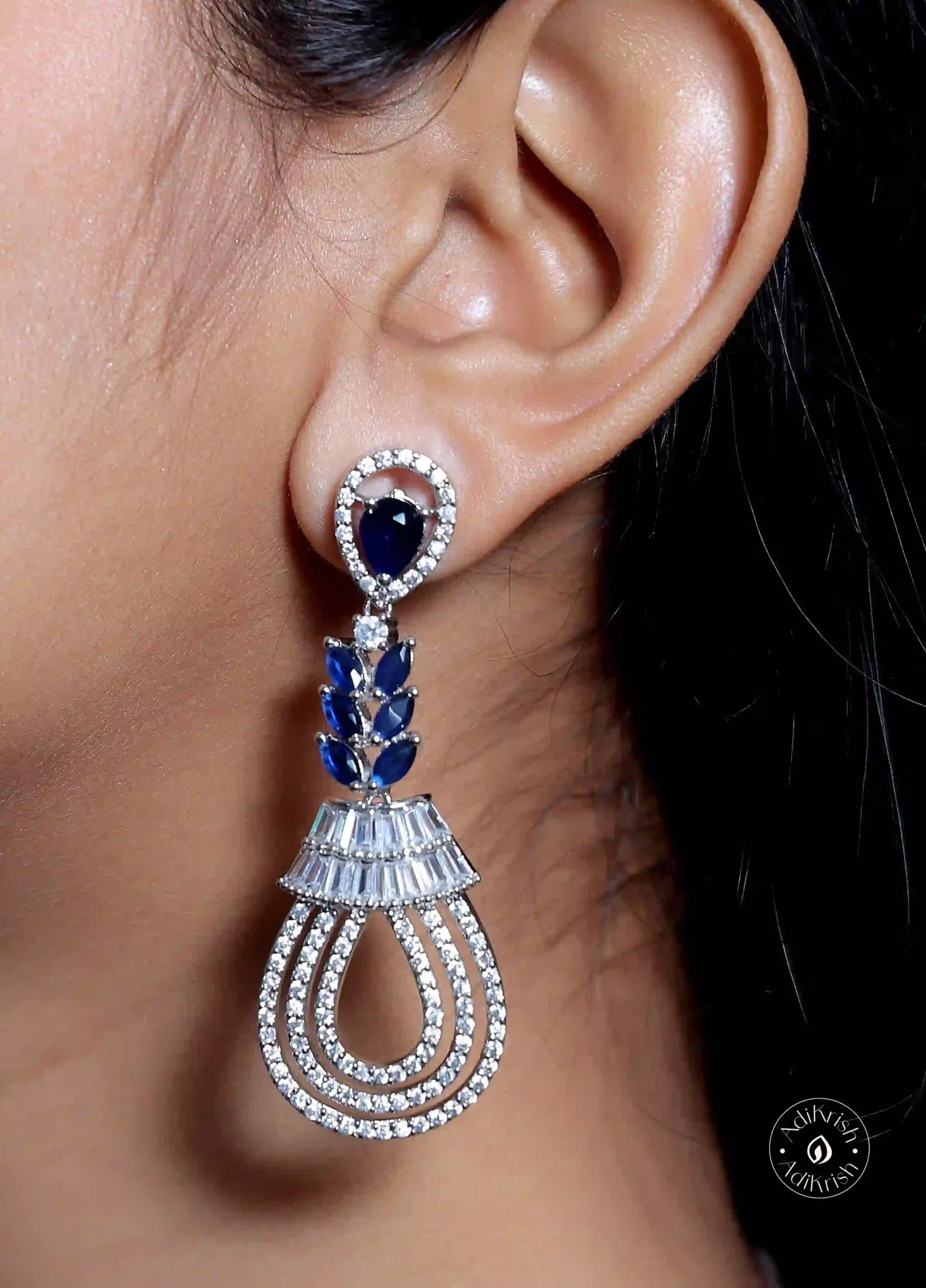 Designer Earrings Blue