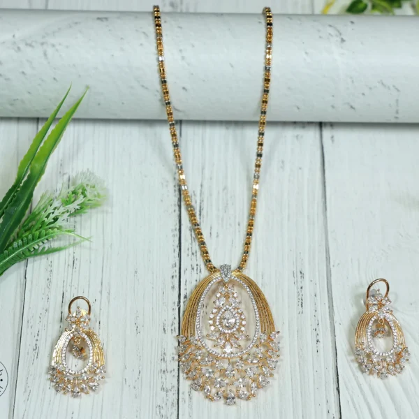 Gold Plated Pendant Set With Chain