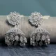 American Diamond Designer Jhumka Earrings