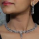 Oxodised American Diamond Necklace Set