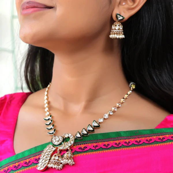 Designer Polki Kundan Necklace Set