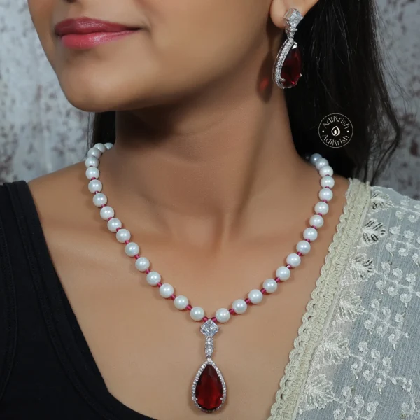 Pearl Beaded  Necklace Set