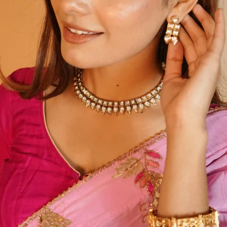 Polki Kundan Designer Necklace Set