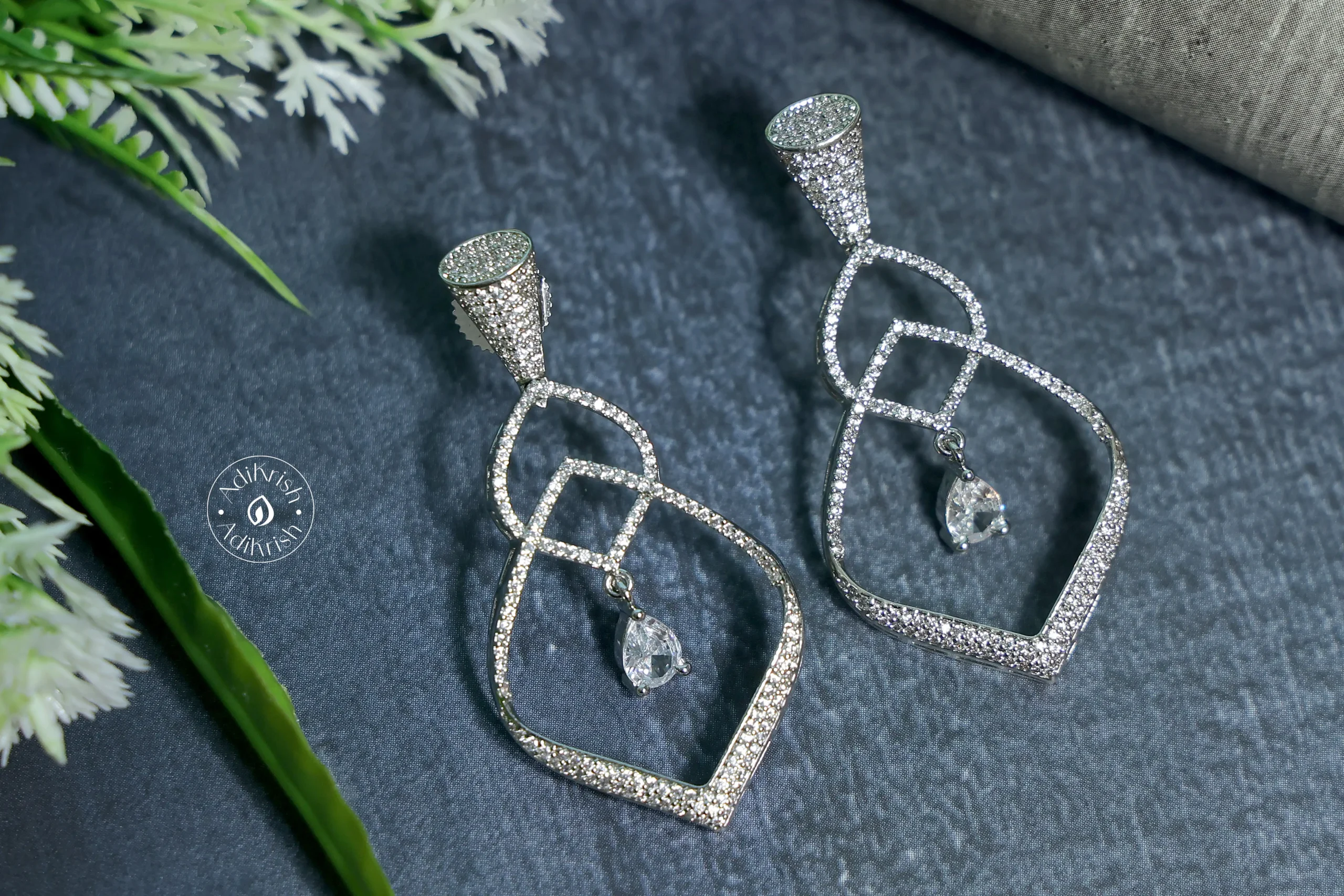 American Diamond Designer Earrings