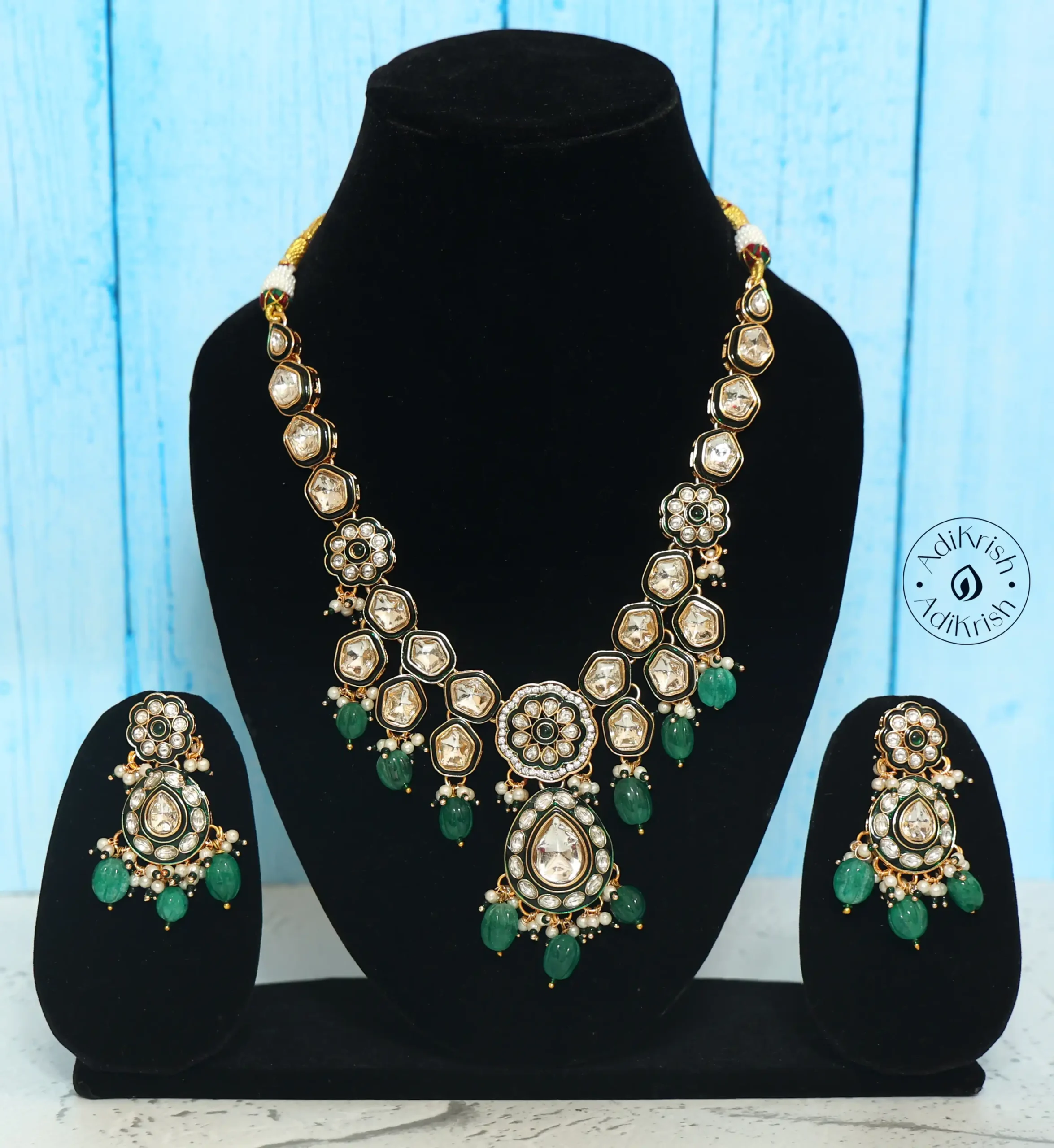 Polki Kundan Designer Necklace Set