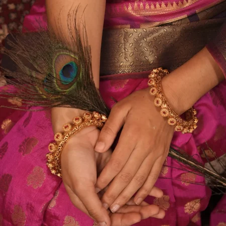 Rajwadi Vintage Style Designer Bangles