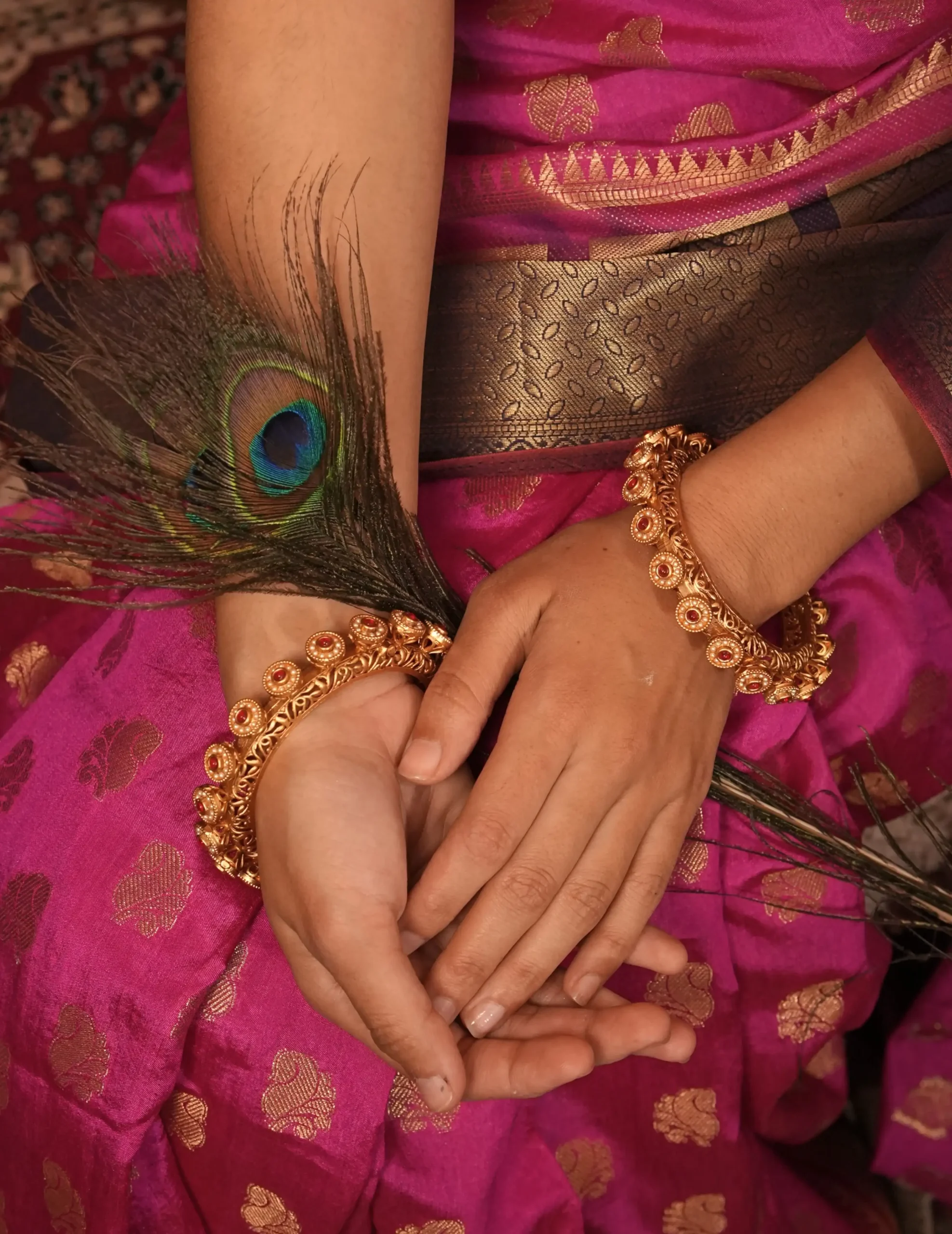 Rajwadi Vintage Style Designer Bangles