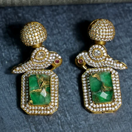 Bird Doublet Stone Stunning Earrings