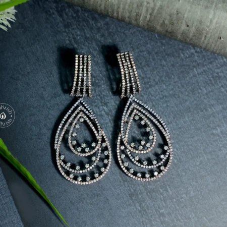 Oxidise Teardrop Classic Earrings