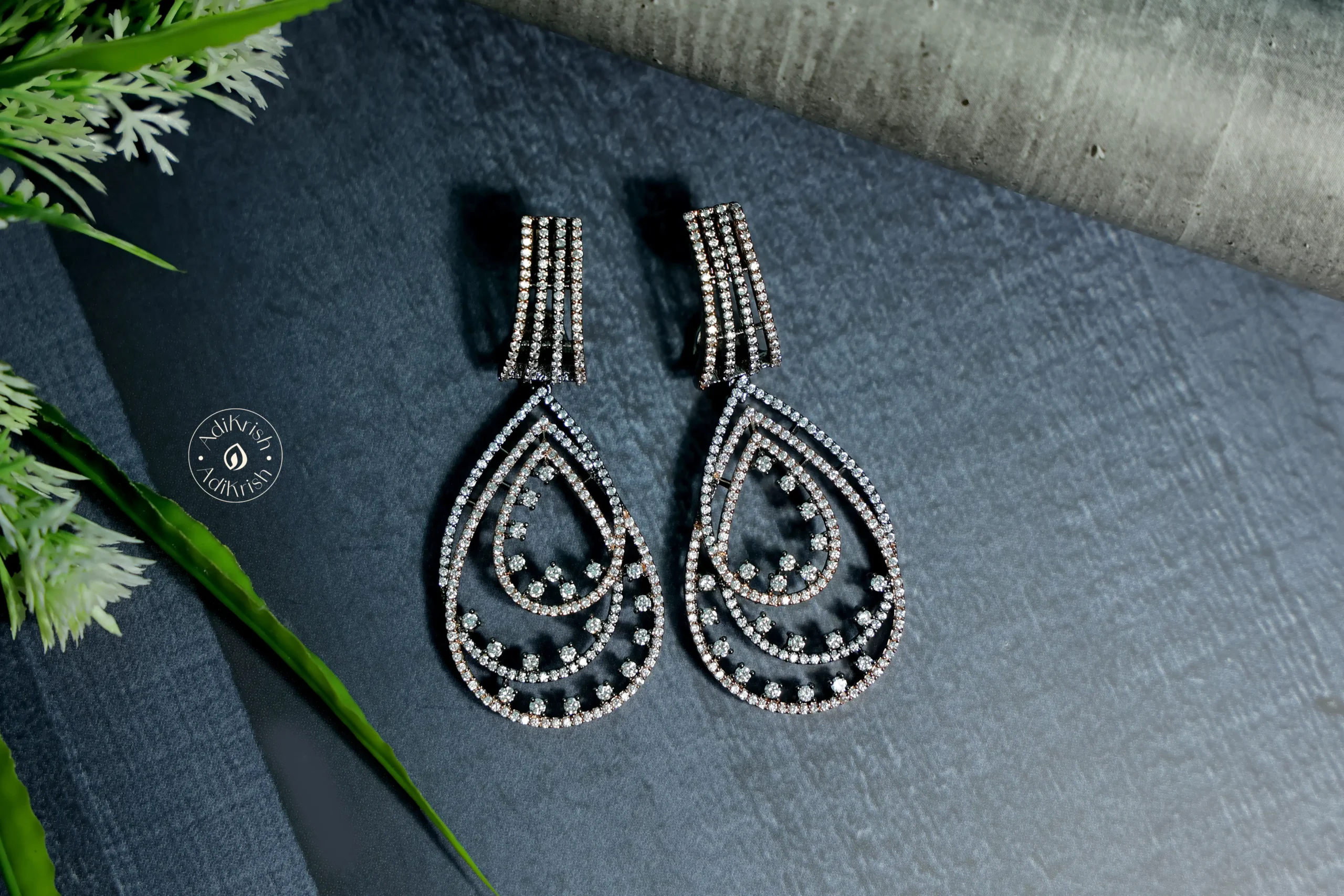 Oxidise Teardrop Classic Earrings