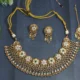 Designer Bridal Necklace Set With Meena Work