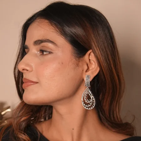 Oxidise Teardrop Classic Earrings
