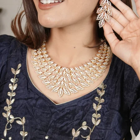 Micro American Diamond Stunning Necklace Set