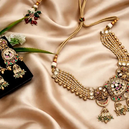 Kundan Meenakari Royal Choker Set