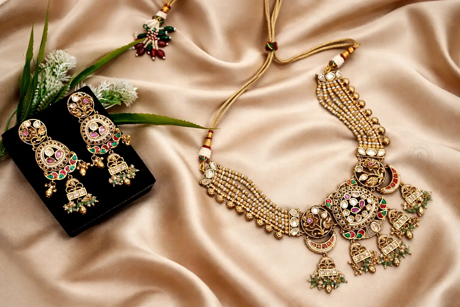 Kundan Meenakari Royal Choker Set