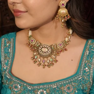 Maharani Polki Kundan Statement Necklace Set